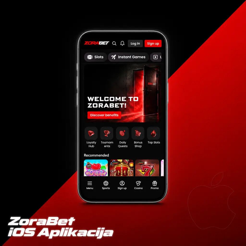 ZoraBet iOS aplikacija na iPhoneu - dodavanje na početni ekran za brz pristup kladionici