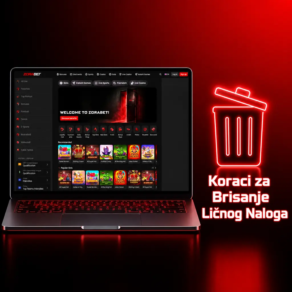 Korisnik kontaktira podršku radi trajnog brisanja ličnog naloga na platformi