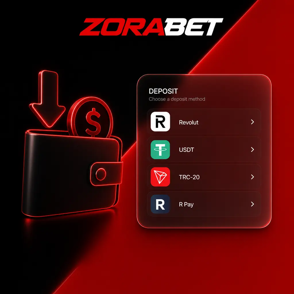 ZoraBet metode depozita: Revolut, USDT i TRC-20 za brze i bezbedne uplate na platformi